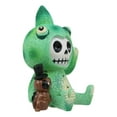 thumbnail image 3 of Ebros Furrybones Camo The Chameleon with Buddy Cricket Figurine Small 3" H Furry Bones Skeleton Monster Collectible Decor Statue Gothic DOD Reptile Gecko Lizard Chameleons Themed Decorative Sculpture, 3 of 4