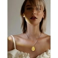 thumbnail image 5 of Bestyle Women Pear-Shaped Necklace Pendant Healing Tree of Life Jewelry Synthetic Citrine Gemstone Necklace Energy Gifts for Her - November, 5 of 8
