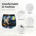 thumbnail image 4 of Rateoe Vintage Starry Sky Labrador A Printed 2 in 1 Women's Workout Shorts for Athletic Gym Running Shorts with Phone Pockets-XX-Large, 4 of 7