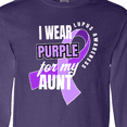 thumbnail image 4 of Inktastic I Wear Purple For My Aunt Lupus Awareness Long Sleeve T-Shirt, 4 of 5