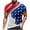 Red, variant on WREESH Men's 4Th of July Workout T-Shirt: Star-Spangled Short Sleeve Crewneck Patriotic Fashion Top Blue