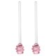 thumbnail image 1 of Uxcell 2 Pcs Varita de Mezcla de Miel de Vidrio, 7" Diseño en Espiral, Varita para Miel Sin Goteo, Accesorio de Cocina para Mermelada, Jarabe y Bebidas, Rosa, 1 of 6