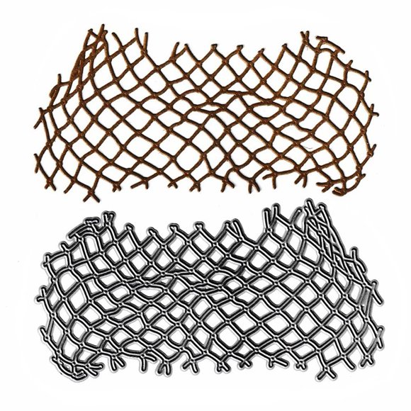Moldes de corte NVZBL de red de pez irregular, plantillas metálicas