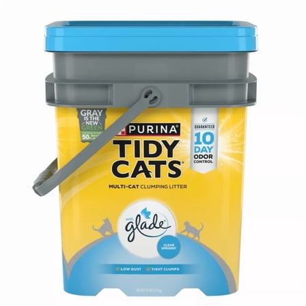 Tidy Cats Glade Clear Springs Scented Clumping Clay Cat Litter, Multi-Cat