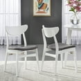 thumbnail image 2 of TMS Dafina Indoor Dining Chairs, Set of 2, White/Gray, 2 of 5
