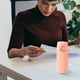 thumbnail image 5 of Vaso de agua portátil y moderno de acero inoxidable para hombres y mujeres con asa y tapa de rebote, taza aislante de 320 ml., 5 of 7