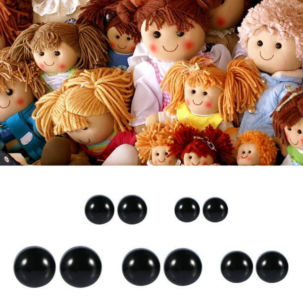 Fdit 100pcs 612mm Color Plastic Safety Eyes For Teddy Bear Doll Plush