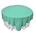 thumbnail image 3 of LA Linen TCpop90x90-MintP44 Nappe Carrée en Popeline de Polyester Menthe - 90 x 90 Po., 3 of 4
