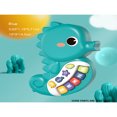 thumbnail image 1 of Dosaele 1pc Green Seahorse Shaped Electronic Keyboard  Cartoon Animal Early Learning Musical Toy Piano For Kids  Birthday Gift, 1 of 4