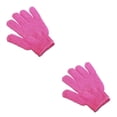 thumbnail image 1 of Advancent Bath Glove Exfoliating Bathroom Shower Manual Leg Household Non-slip Spa Rub Gloves Scrubber Massage Washable Scrub Rosa roja 2piezas, 1 of 6