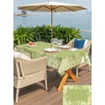 thumbnail image 4 of Outdoor Tablecloth with Umbrella Hole and Zipper, Sage Green Leaves Rectangle Table Cloth 60x120 Inch Waterproof Tablecloth, Summer Botanical Pastoral Picnic Table Cover for Patio Camping, 4 of 7