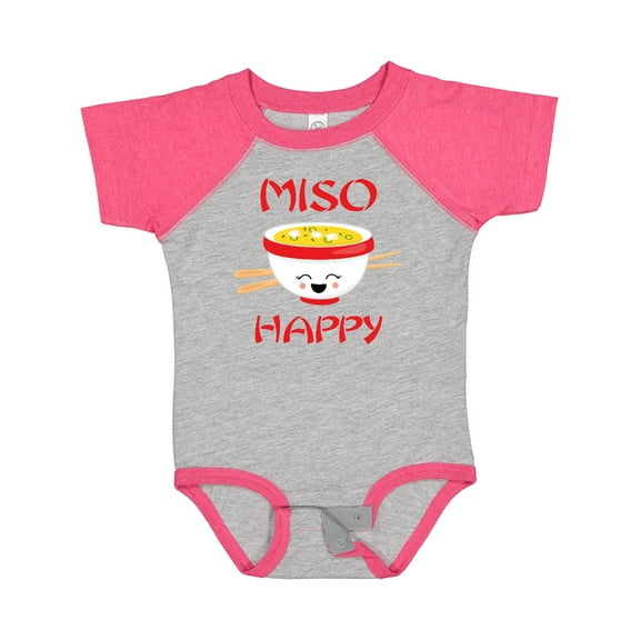 Inktastic Kawaii Miso Happy Boys or Girls Baby Bodysuit