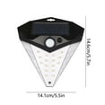 thumbnail image 2 of Hwkond Solar Light Outdoors Solar Outdoor Lights Motion Sensor Solar Powered Lights IP65 3 Modes Wall Security Lights for Fence Yard Garden Patio Front Door Daily Outdoor Lighting on Clearance, 2 of 6