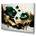 thumbnail image 2 of Designart "Gold And Green Poppy Floral Euphoria II" Floral Poppy Canvas Print, 2 of 5