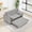 Light Gray, variant on Modular Sleeper Sofa Loveseat, Modern Corduroy Sofa Bed with Pull Out Bed, 2-Seat Convertible Couch for Living Room Apartment Guest, No Tools Assembly, Orange