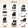 thumbnail image 3 of AILEEKISS 8-in-1 Baby High Chair, Toddler Booster Seat with Dishwasher-Safe Tray, Black, 3 of 12