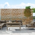 thumbnail image 4 of MAYEERTY 76 in x47 in Decorative Privacy Screen Outdoor Divider with Stand, 4 of 5