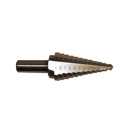 UPC: 0081838272036 | Century Drill & Tool 0.18-0.87 in. No.4 High-Speed Steel 12 Step Drill Bit