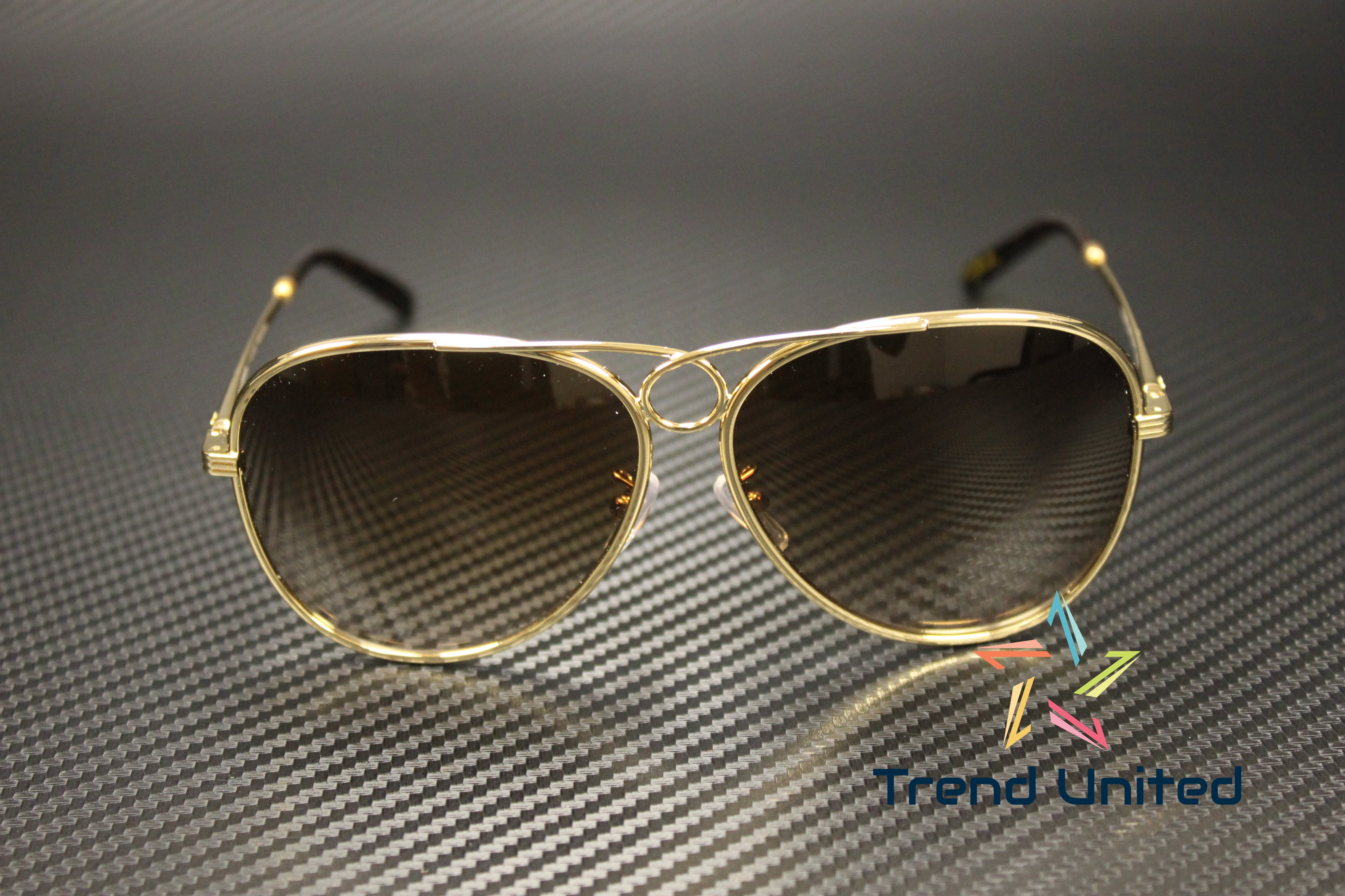 Tory Burch Women\'s Sunglasses TY6093 330413 Shiny Gold 59mm Aviator NEW! Tory Burch Sunglasses TY 6093 330413 Shiny Gold Dominican  main image 4