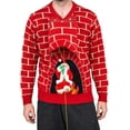 thumbnail image 2 of Santa Claus 3D Chimney Climbing Ugly Christmas Sweater, 2 of 3