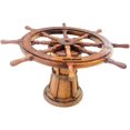thumbnail image 1 of Nauticalmart Nautical Ships Wheel Coffee Table, 1 of 2