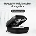 thumbnail image 2 of Portable Headphone Organizer, Furenl Eva Earbud Case with Accessories Organizer - Portable Headphone Holder for Phone/Cable Storage, Black, 2 of 8