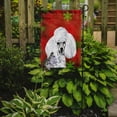 thumbnail image 2 of White Toy Poodle Red Snowflakes Holiday Garden Flag, 2 of 2