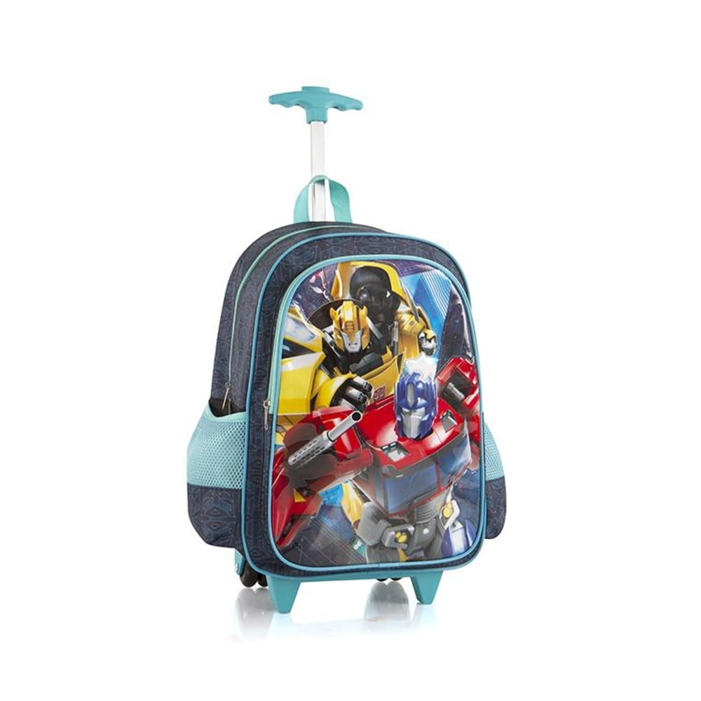 Hasbro Core 18 Inch School Bag Rolling Backpack with Shoulder Strap for Kids Transformers by