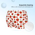 thumbnail image 2 of Rocae Hand Drawn Tomatoes for Girls' Cotton Boxer Briefs, Soft Mid-rise Panties-Small, 2 of 5
