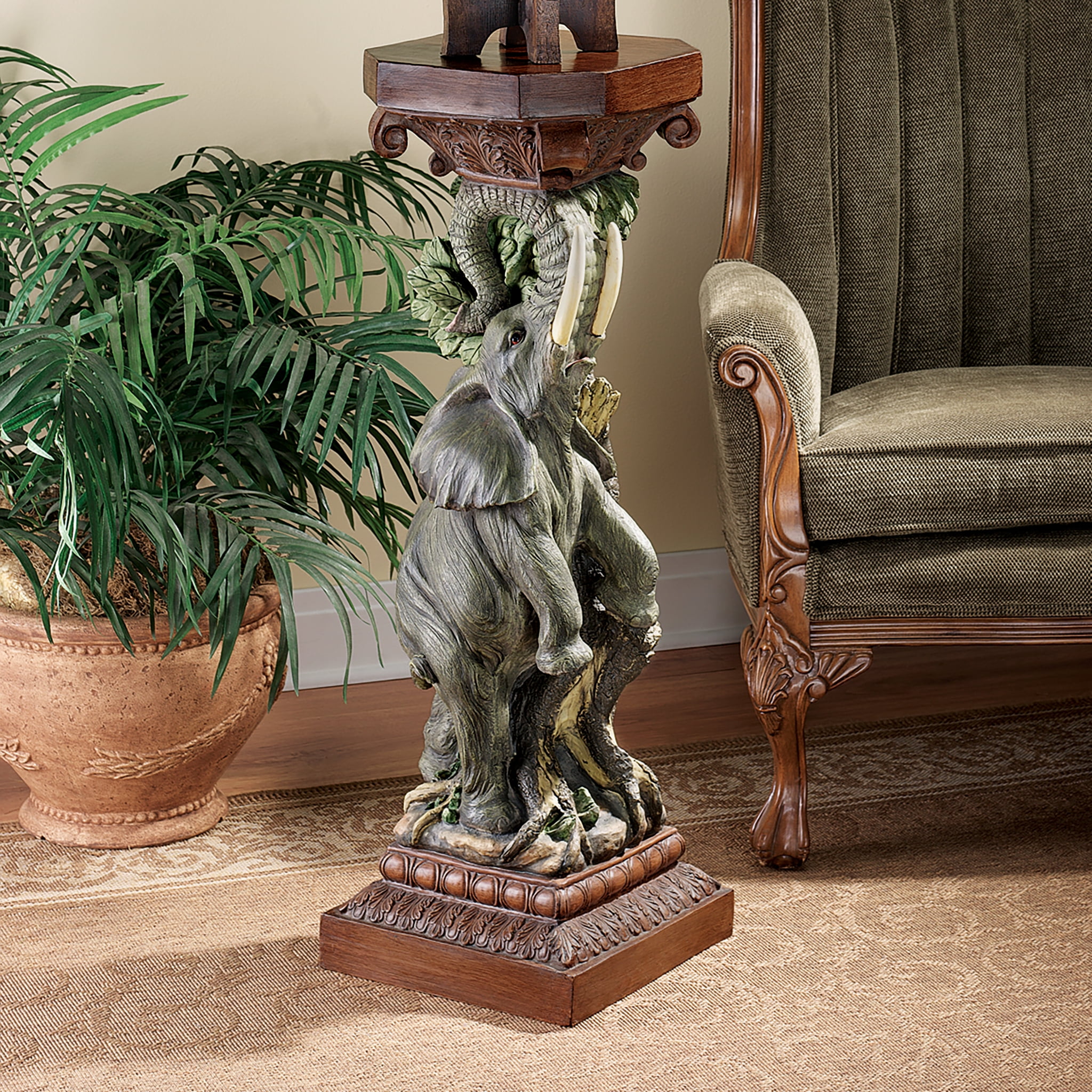 Design Toscano The Elephant’s Triumph Sculptural Pedestal - Walmart.com