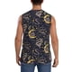 thumbnail image 4 of Fotbe Snake Sleep Men's Camiseta sin Mangas Estampada para Hombres, Playera Casual para Gimnasio, Entrenamiento, Playa-Large, 4 of 7