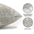 thumbnail image 6 of Boho Ethnic Pillow Covers 12x20 Inch Set of 2 Brown White Carpet Throw Pillows For Couch Bohemian Coffee Tan Geometric Rug Decorative Pillow Cases Farmhouse Home Decor For Sofa Porch Patio Outdoor, 6 of 6