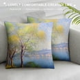 thumbnail image 3 of Creowell Impressionism Pillow Covers High-Quality Short Plush Square Design 1PC 12x12in, 3 of 5