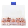 thumbnail image 2 of Sealing Washer, Simple Operation Copper Washer, High-quality Liquid Pressure Connector Fuel Connector Water Connector For Oil Pan Plug 200PCs, 2 of 8