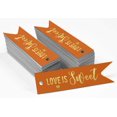 thumbnail image 2 of Inkdotpot Pack Of 50 Love Is Sweet Wedding Favor Paper Tags Craft Real Gold Foil Hang Tags, 2 of 6