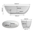 thumbnail image 5 of Premium Solid Surface Deep Soaking Bathtub - Slip-Resistant Contour & Advanced Insulation | Stain-Resistant Eco-Composite for Easy Maintenance | Spa-Like Luxury Home Soaking Experience, 5 of 5