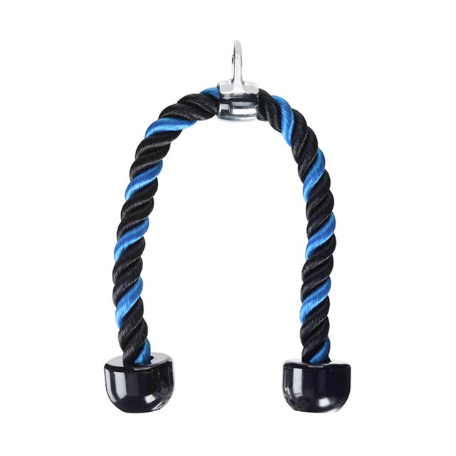 Cuerda de Tríceps de Primera Calidad, 27 Y 36 Pulgadas, de Cable de Sujeción LAT para Fitness, , Presionar Hacia Abajo, Cuerda de Nailon Azul 70cm Macarena Cuerda de tríceps y bíceps
