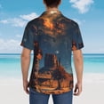 thumbnail image 4 of Fotbe Cowboy Boots Under Starry Sky Camisa Hawaiana para Hombre Unisex – Camisa Casual de Verano con Botones de Manga Corta de Algodón y Lino,XX-Large, 4 of 7