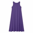 thumbnail image 3 of Lenpel Maxi Dresses for Women Plus Size Scoop Neck Sleeveless Long Tank Dress Casual Flowy Dresses for Beach Vacation, 3 of 5
