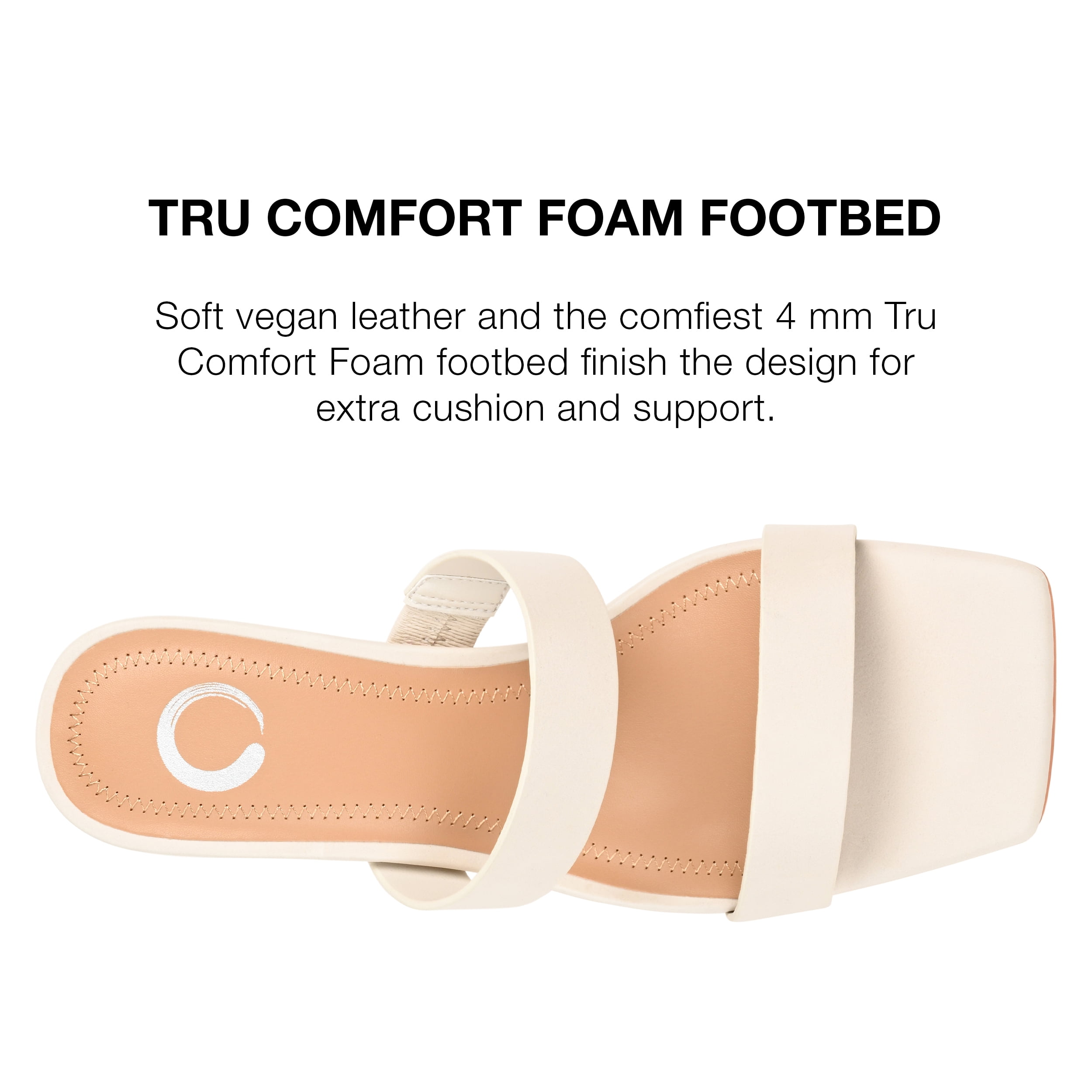 Journee Collection Womens Nolla Tru Comfort Foam Open Square Toe Block Heel Sandals