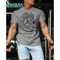 thumbnail image 3 of Gymish No Pain No Gain Skull Gym Lifting Motivation T-Shirts for Men, 3 of 7