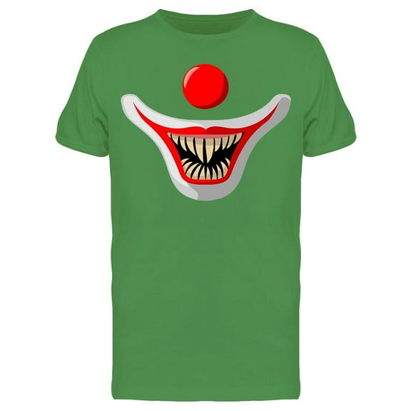Clown Nose And Mouth With Fangs Tee Men's -Image by Shutterstock