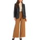 thumbnail image 2 of CHAQUETA INSPIRADORA CHIC para Mujeres Blazer de Cuero Sintético con Solapa PU Moto Biker S Negra, 2 of 5