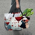 thumbnail image 7 of LOVE Large Capacity Reusable Oxford Cloth Grocery Basket - Foldable Shopping Bag for Picnics & Shopping, 7 of 7