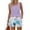 Purple, variant on Sewkxo Two Piece Sets for Women Summer Lounge Short Sets Tank Square Neck Sleeveless Sweat Suit With Pockets,Blue 2XL