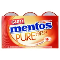 Mentos Pure Fresh Sugar-Free Chewing Gum, Cinnamon, 50 Regular Size Pieces (6 Pack, 300 Total Pieces)
