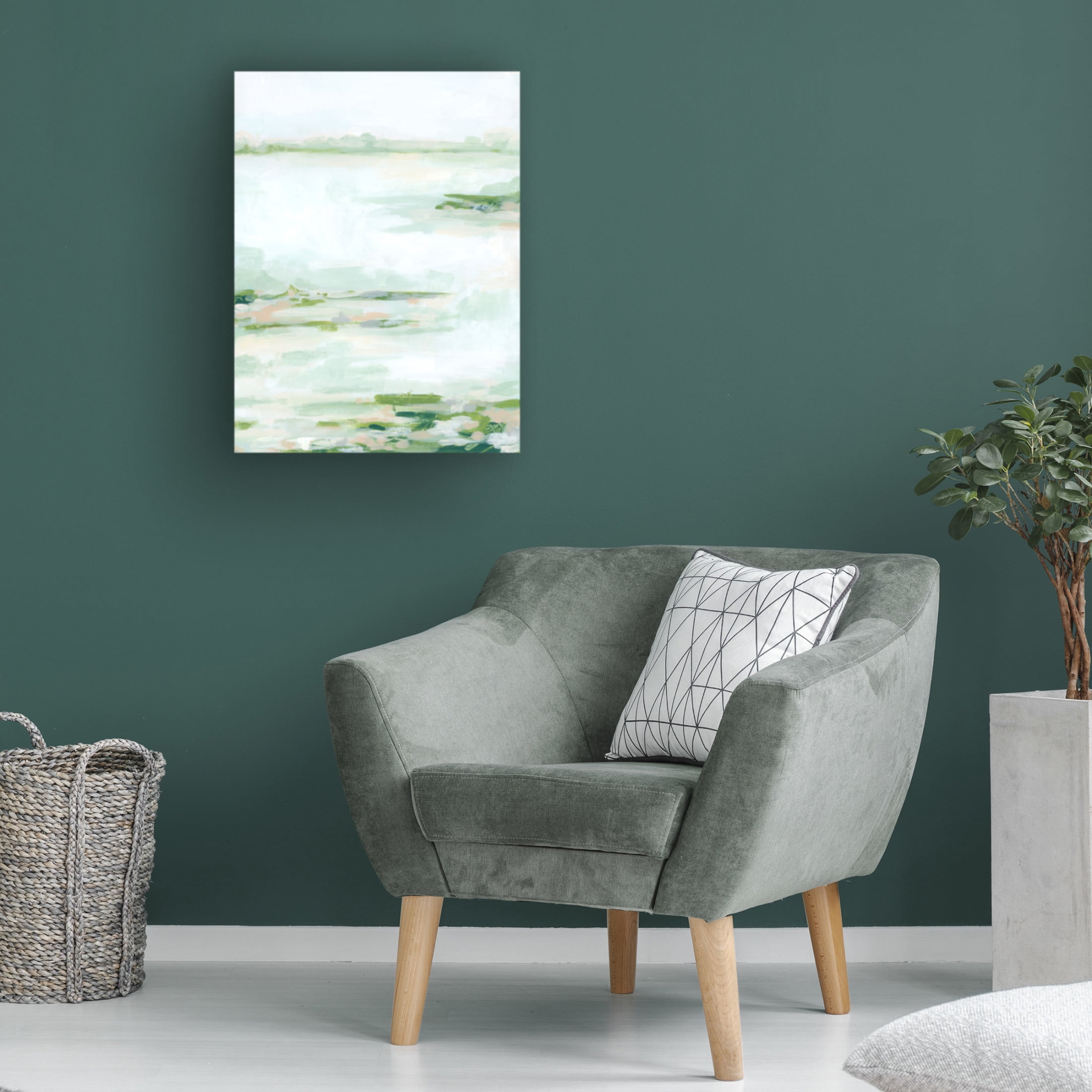 Trademark Fine Art June Erica Vess  Verdant Marsh II Canvas Wall Art