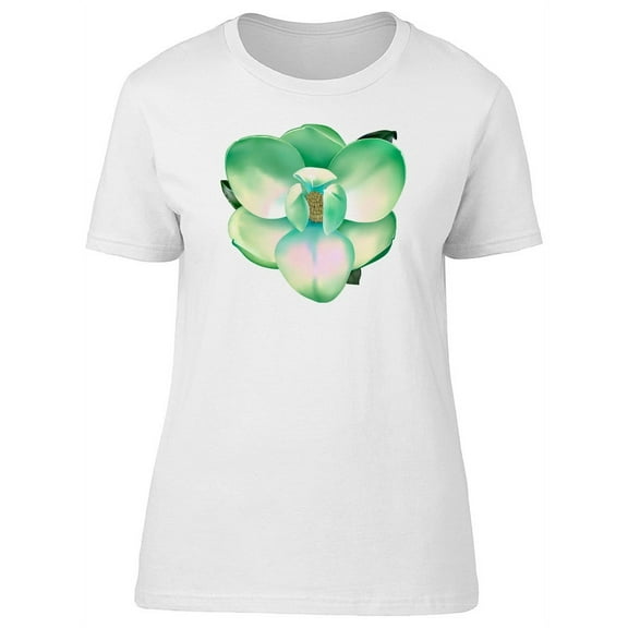 Pastel Green Magnolia Flower Tee Men's -Image by Shutterstock