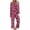 Pink, variant on Womens Halloween Pjs Set Vintage Bat Print Long Sleeve Tops Wide Leg Pants Lounge Pajama Sets Cozy Soft Sleepwear Homewear Outfits Green L