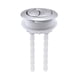thumbnail image 3 of Botón pulsador para tanque de inodoro, piezas de cisterna galvanizadas, compatible con orificio de cerámica de 50 mm, 3 of 9